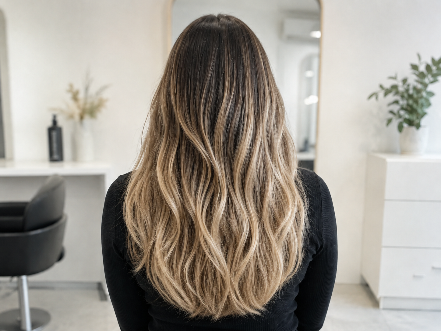 Foto nach einer Balayage