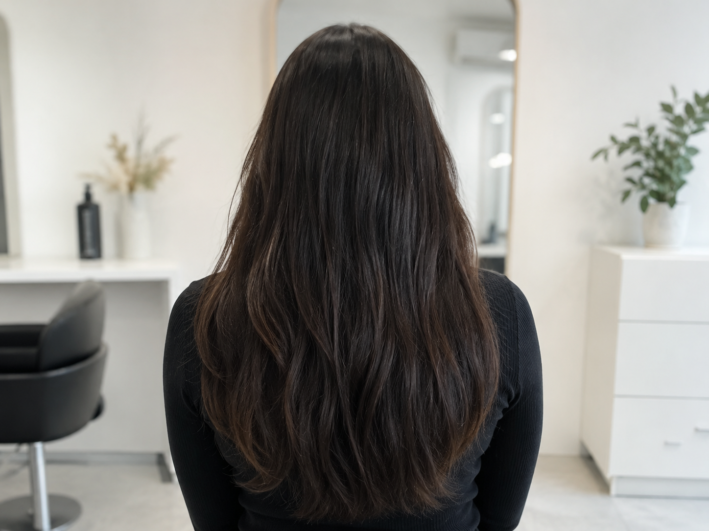 Foto vor einer Balayage